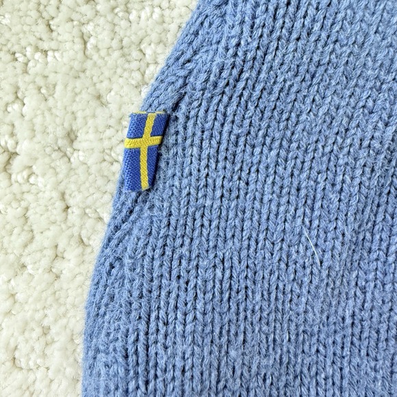 Fjallraven Kiruna Knit Sweater Womens M Blue $125 Gorpcore - Picture 5 of 11